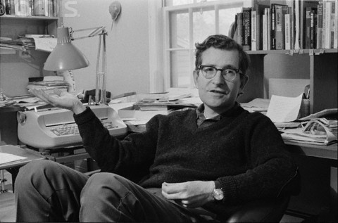 Noam Chomsky at Home