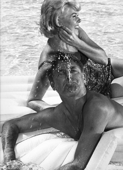 cary grant and doris day in water