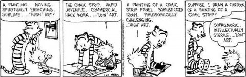 calvin and hobbes on art