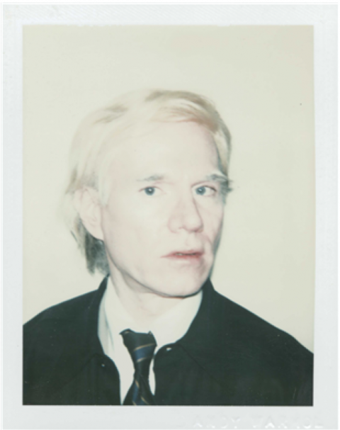 andy warhol polaroid self portrait