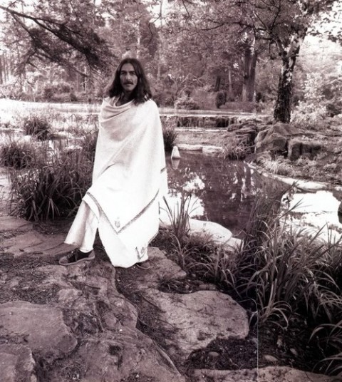 george harrison in blanket