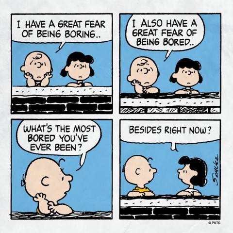 charlie brown and lucy boring