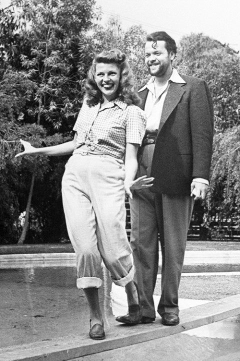 orson welles and rita hayworth candid