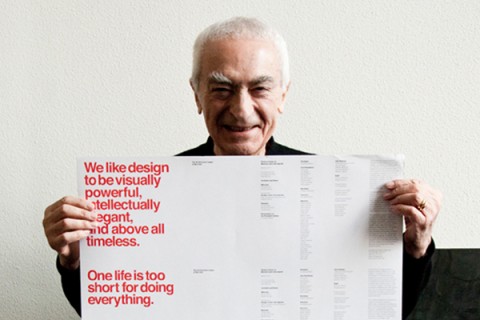 massimo vignelli graphic designer