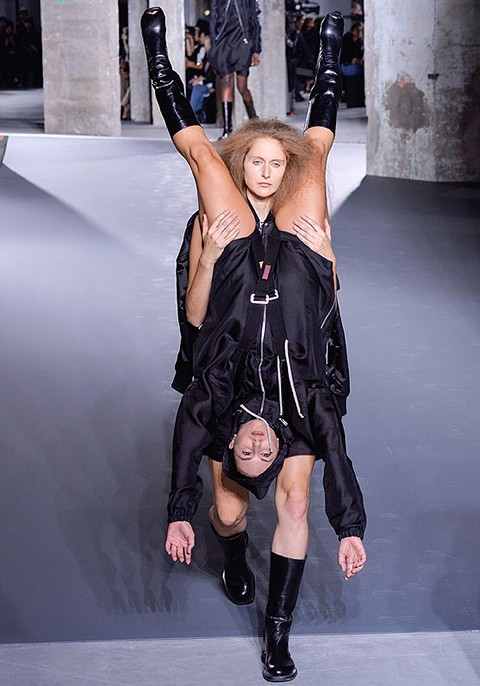 Human Knapsacks at Rick Owens 