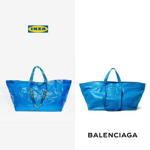 balenciaga blue bag vs ikea